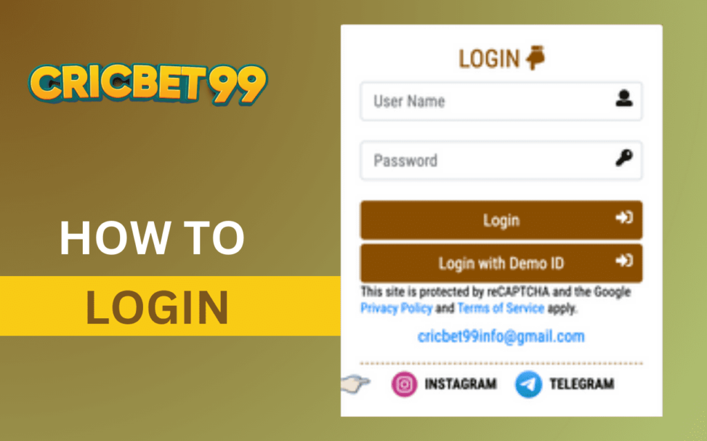 How to Login on Cricbet99